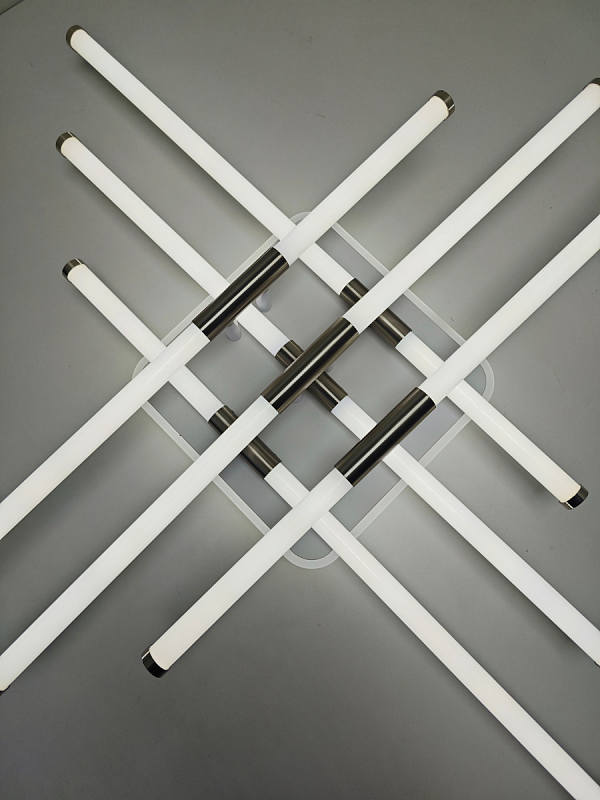 Светильник XL-60268B-6+1 WT+Nickel